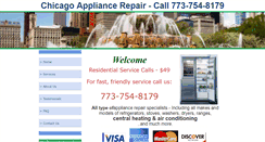 Desktop Screenshot of chicagoappliancerepairchicago.com